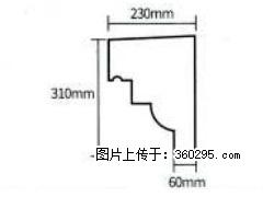 产品分解图型 - 檐口线，型号：SX311-YK-3，规格：230x310mm(3) - 荷泽三象EPS建材 heze.sx311.cc